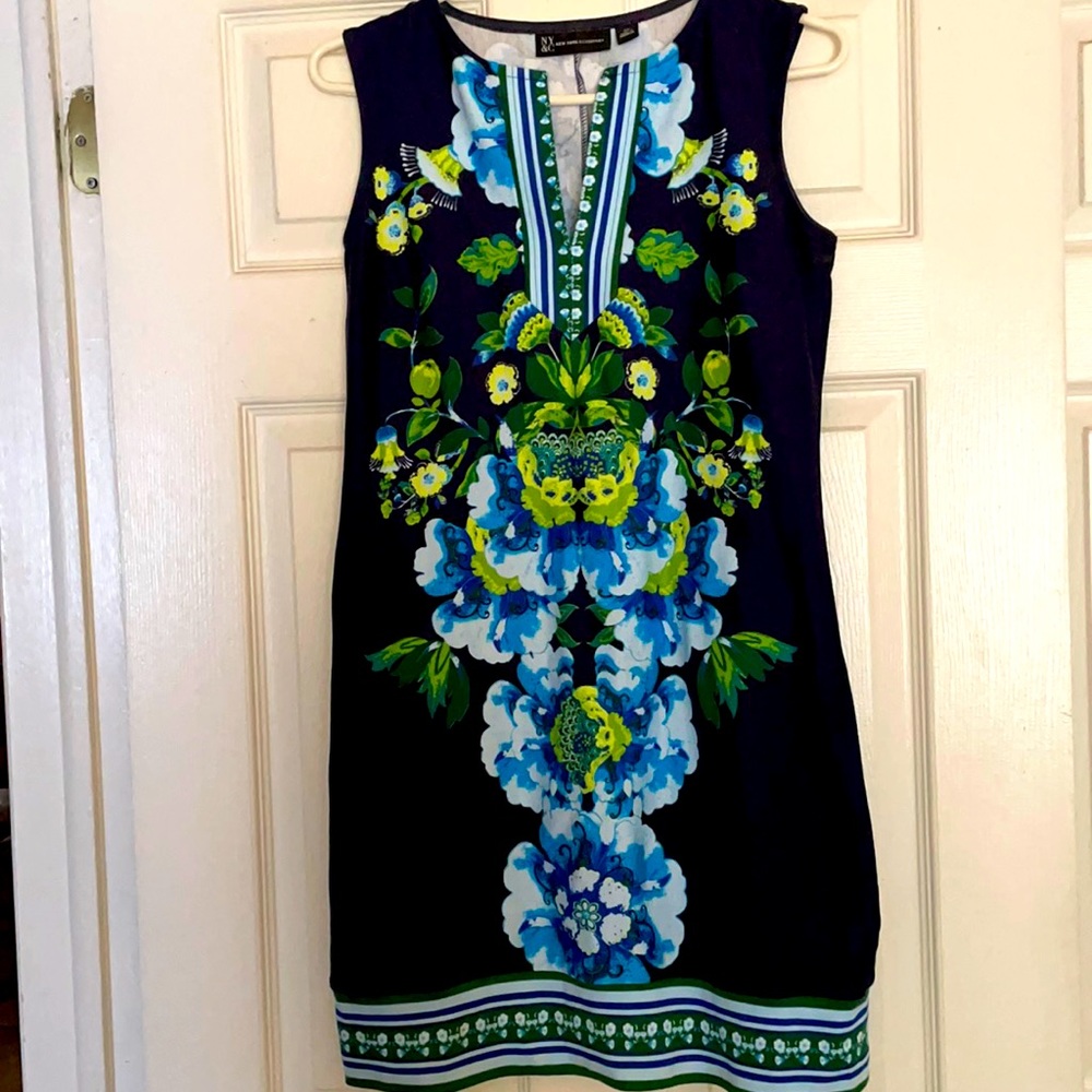 NY&CO Navy Floral dress